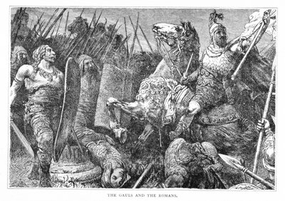 A gallok és a rómaiak a Franciaország történetéből, Emile de Bonnechose, kiadó: Ward, Lock and Co, London alkotó: English School
