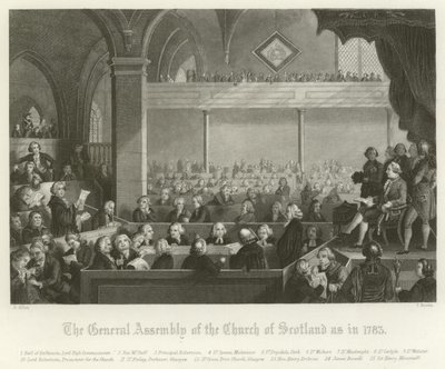 A skót egyház közgyűlése, 1783 alkotó: English School