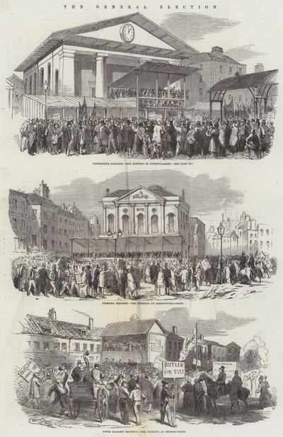 Az általános választás (metszet) alkotó: English School
