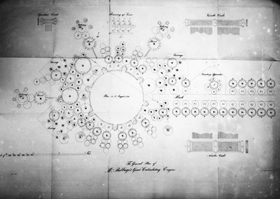 Babbages Nagy Számológép általános terve, Bolton gravírozása, Lemercier Bernard & Co. alkotó: English School
