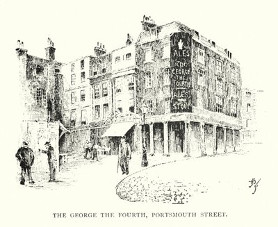 Negyedik György, Portsmouth Street (litho) alkotó: English School