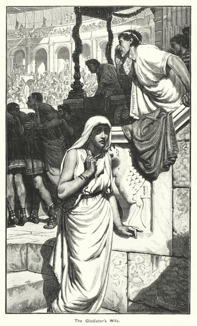 A gladiátor felesége (metszet) alkotó: English School