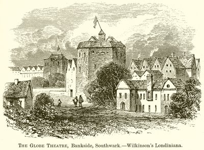 The Globe Theatre, Bankside, Southwark. – Wilkinsons Londiniana alkotó: English School