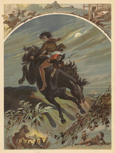 A jó törpe és a rossz kobold (chromolitho) alkotó: English School