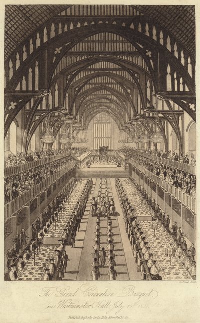 Nagy Koronázási Bankett a Westminster Hallban alkotó: English School