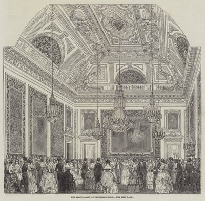 A Grand Saloon a Devonshire House-ban (metszet) alkotó: English School
