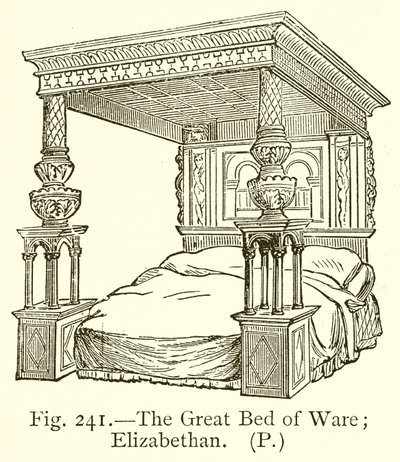 The Great Bed of Ware; Erzsébet korabeli alkotó: English School