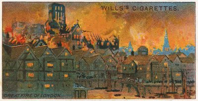 A londoni nagy tűzvész, 1666 alkotó: English School