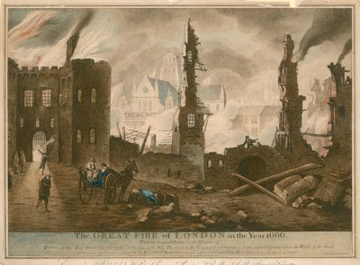 A londoni nagy tűzvész 1666-ban alkotó: English School