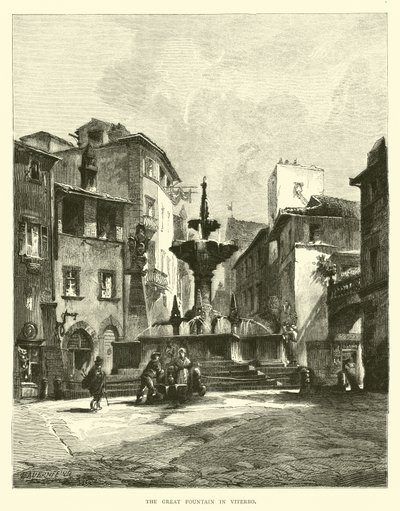 A nagy szökőkút Viterbóban alkotó: English School