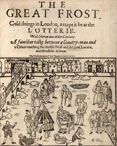 The Great Frost, London, 1608 alkotó: English School
