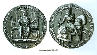 I. Edward nagy pecsétje (1239-1307) alkotó: English School