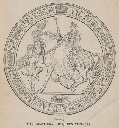 Viktória királynő pecsétje (előlap) alkotó: English School