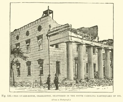 Az 1886-os dél-karolinai földrengésben összetört a Charleston-i Őrház alkotó: English School
