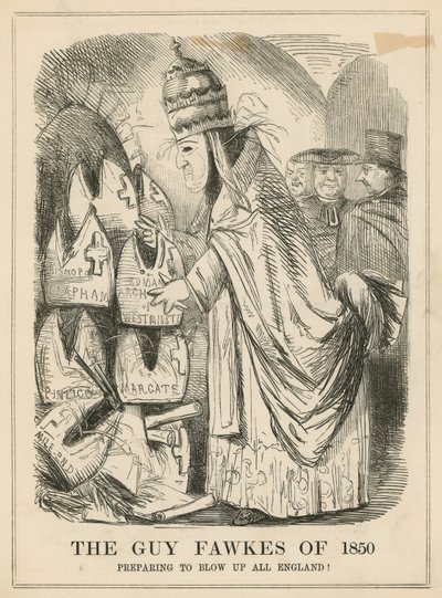 A Guy Fawkes 1850-ben alkotó: English School