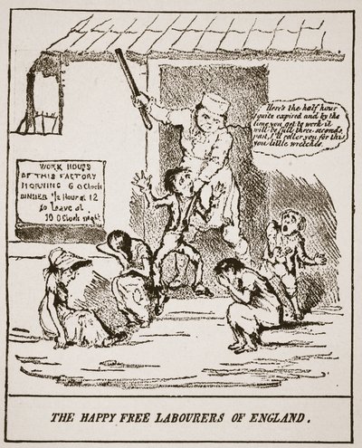 The Happy Free Laborers of England, egy 1833-ban megjelent nyomtatványból, illusztráció a The Church of England: A History for the People-ből, H.D.M. Spence-Jones, kocsma. 1910 körül (szépia fotó) alkotó: English School