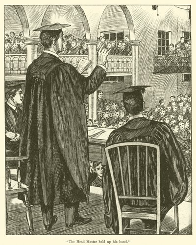 "A főmester feltartotta a kezét" (metszet) alkotó: English School