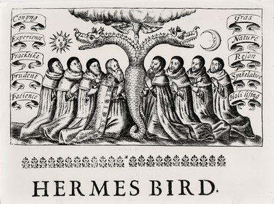 A Hermész madár, a Theatrum Chemicumból, 1652 alkotó: English School