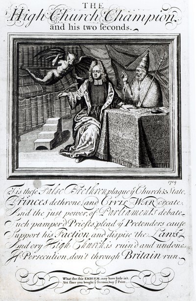 A High Church Champion és két másodperce, 1709 alkotó: English School