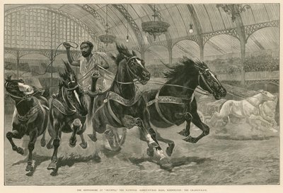 Az Olimpiai Hippodrome, a National Agricultural Hall, Kensington, London: The Chariot Race alkotó: English School