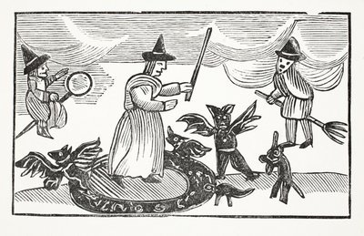 The History of Mother Shipton, illusztráció a Chap-books of the Eightenth Century, John Ashton, pub. 1882 alkotó: English School