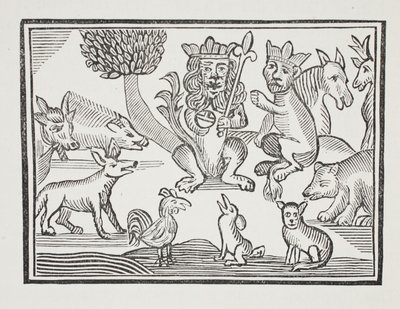 The History of Reynard the Fox, illusztráció a Chap-books of the Eighteenth Century, John Ashton, pub. 1882 alkotó: English School