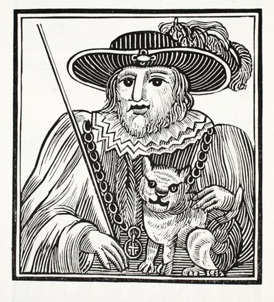 Sir Richard Whittington, London háromszoros főpolgármesterének története, illusztráció a 18. századi fejezetből, John Ashton, pub. 1882 alkotó: English School