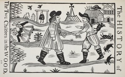 The History of the Two Children in the Wood, illusztráció a Chap-books of the Eightenth Century, John Ashton, pub. 1882 alkotó: English School