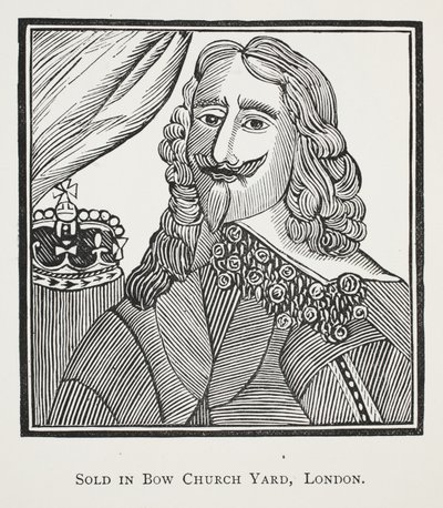 A Királyi Mártír, Első Károly király története, illusztráció a XVIII. századi fejezetből, John Ashton, pub. 1882 alkotó: English School