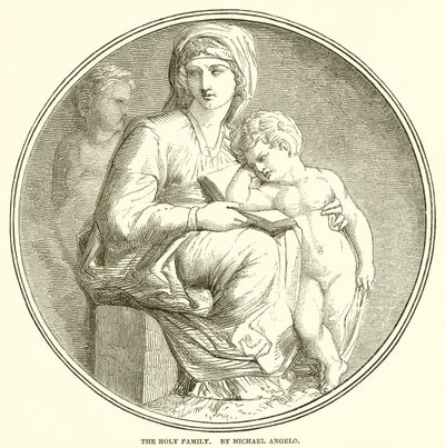 A Szent Család. Írta: Michael Angelo alkotó: English School