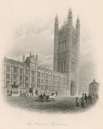 A Parlament Háza, Westminster, London alkotó: English School