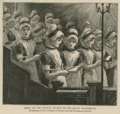 A hugenották Angliában: A Savoyai Francia Egyház kórusa, Bloomsbury alkotó: English School