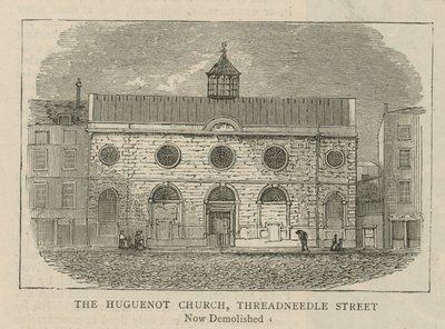 A hugenották Angliában: The Huguenot Church, Threadneedle Street alkotó: English School