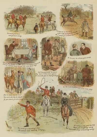 A Vadásznap (chromolitho) alkotó: English School