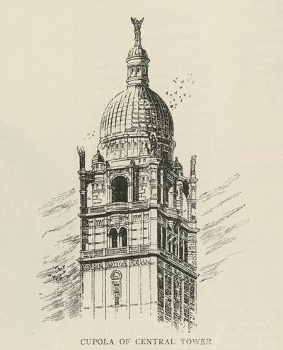 A császári intézet: a központi torony kupolája alkotó: English School