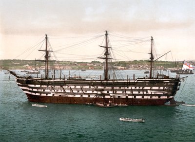 The Impregnable, Plymouth (kézzel színezett fotó) alkotó: English School
