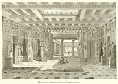 A Pompeji Pansas-ház belseje, felújítva alkotó: English School