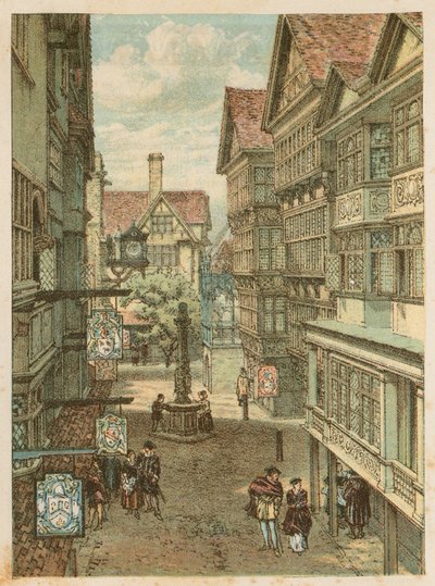 Nemzetközi Egészségügyi Kiállítás South Kensingtonban, 1884: a régi londoni utca alkotó: English School