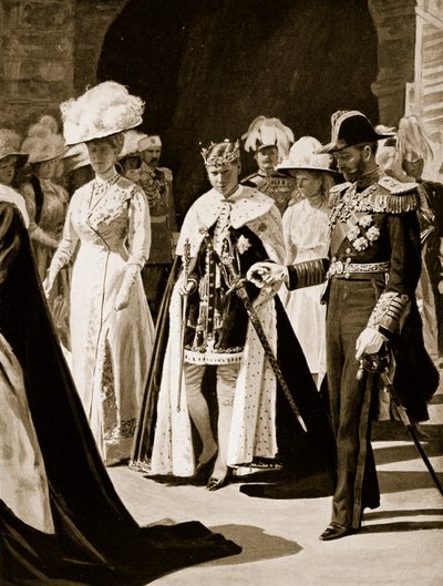 The Investiture of the Prince of Wales, 1911 l alkotó: English School