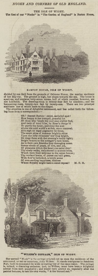 The Isle of Wight (metszet) alkotó: English School
