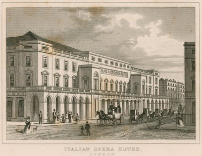 Az Olasz Operaház, London alkotó: English School