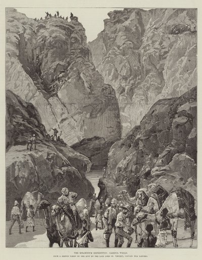 A kartúmi expedíció, Gakdul Wells (metszet) alkotó: English School