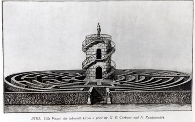 A Stran-i Villa Pisani labirintusa Giovanni Battista Carboni (1723-83) és N. Randonnette nyomatai nyomán alkotó: English School