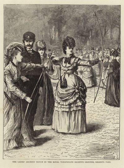 Női íjászmérkőzés alkotó: English School