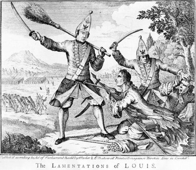 Die Klagelieder von Louis, 1757 von English School