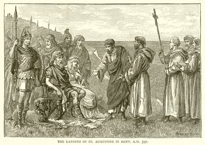 Szent Ágoston partraszállása Kentben, i.sz. 597 alkotó: English School