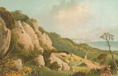 A földcsuszamlás Ventnor közelében - Wight-sziget alkotó: English School
