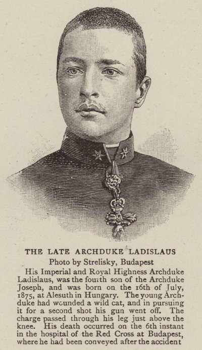 A néhai László főherceg (metszet) alkotó: English School