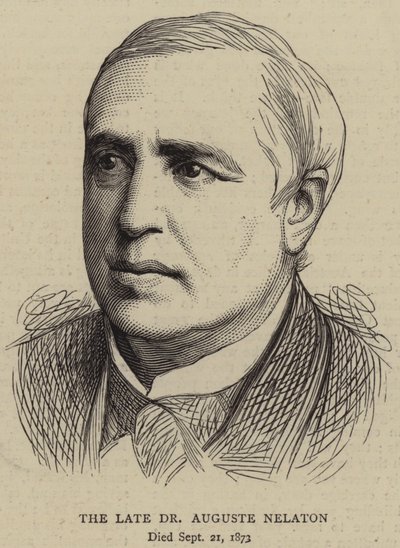 A néhai Dr. Auguste Nelaton (metszet) alkotó: English School