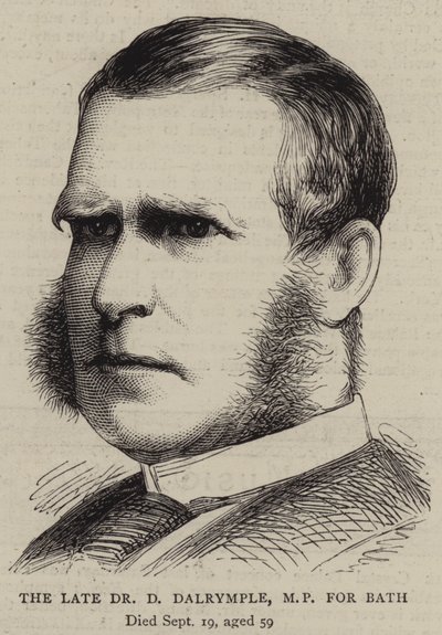 A néhai Dr. D. Dalrymple, Bath képviselője (metszet) alkotó: English School